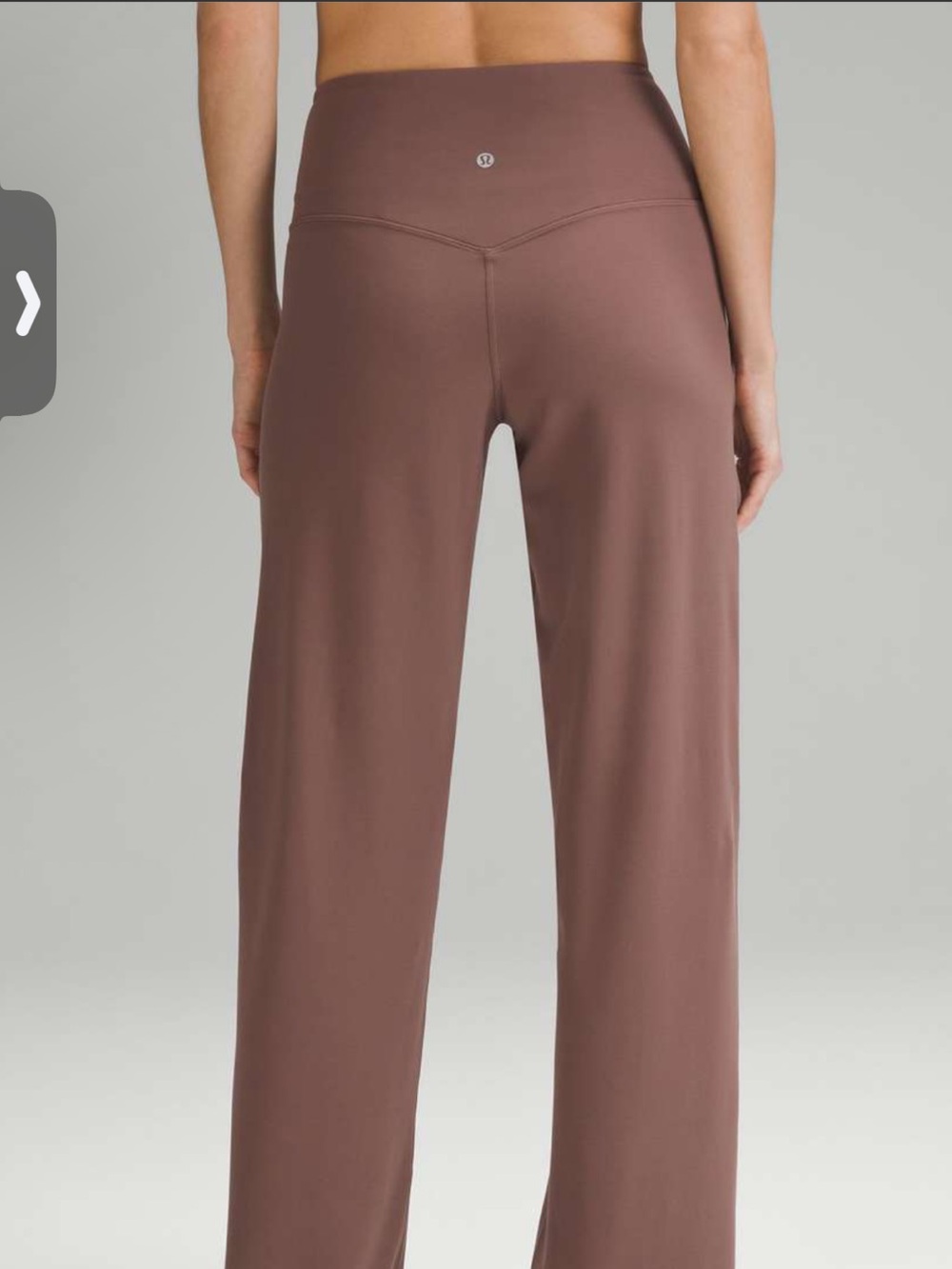 lululemon athletica Wide-Leg Yoga Pants — Mauve Brown